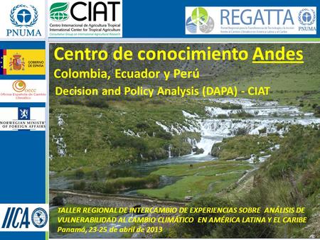 Centro de conocimiento Andes Colombia, Ecuador y Perú