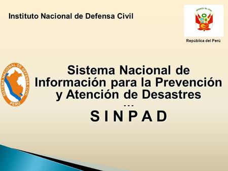 Instituto Nacional de Defensa Civil