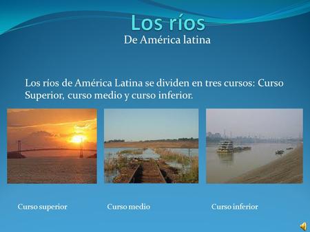 Los ríos De América latina