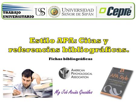 Estilo APA: Citas y referencias bibliográficas.