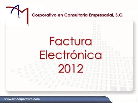 Factura Electrónica 2012.