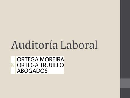 Auditoría Laboral.