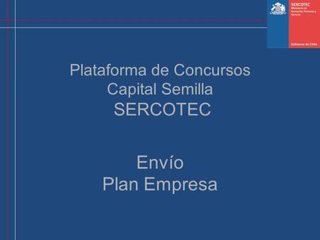 Plataforma de Concursos Capital Semilla SERCOTEC