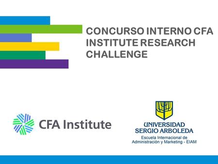 CONCURSO INTERNO CFA INSTITUTE RESEARCH CHALLENGE