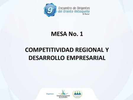 Competitividad regional y Desarrollo empresarial