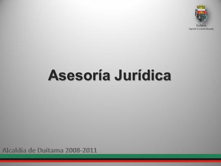 Asesoría Jurídica Alcaldía de Duitama Duitama