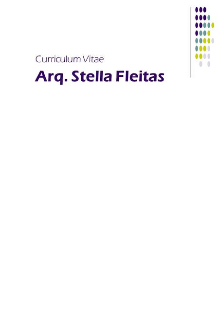 Curriculum Vitae Arq. Stella Fleitas