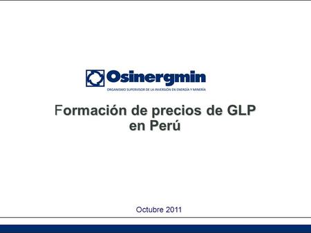 Formación de precios de GLP en Perú