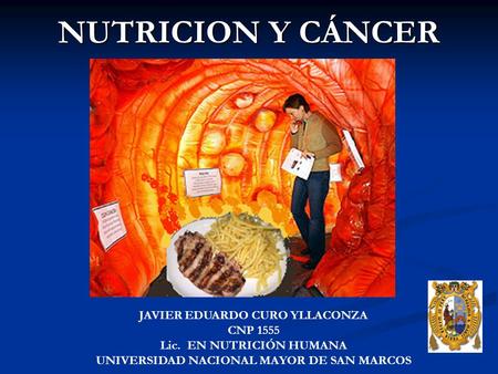 NUTRICION Y CÁNCER JAVIER EDUARDO CURO YLLACONZA CNP 1555