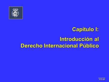 Introducción al Derecho Internacional Público