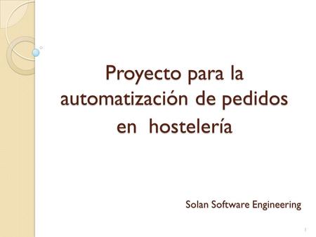 Solan Software Engineering
