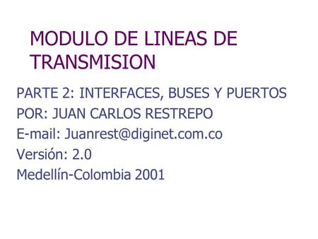MODULO DE LINEAS DE TRANSMISION