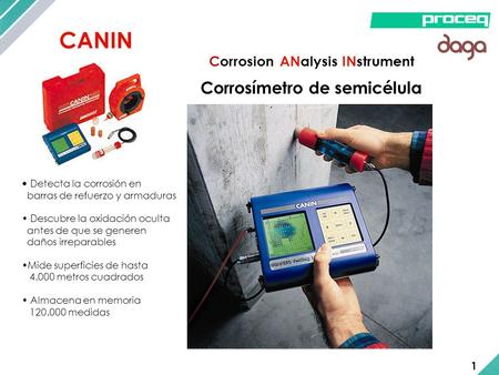 CANIN Corrosímetro de semicélula Corrosion ANalysis INstrument 1