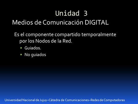 Unidad 3 Medios de Comunicación DIGITAL