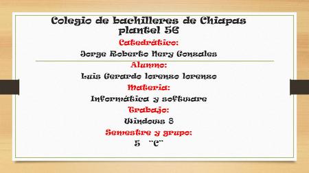 Colegio de bachilleres de Chiapas plantel 56