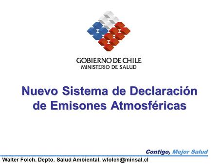 Nuevo Sistema de Declaración de Emisones Atmosféricas
