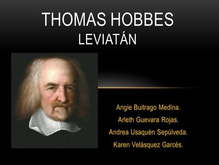 Thomas Hobbes leviatán