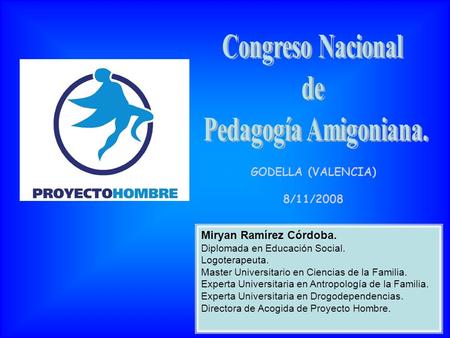 Congreso Nacional de Pedagogía Amigoniana.