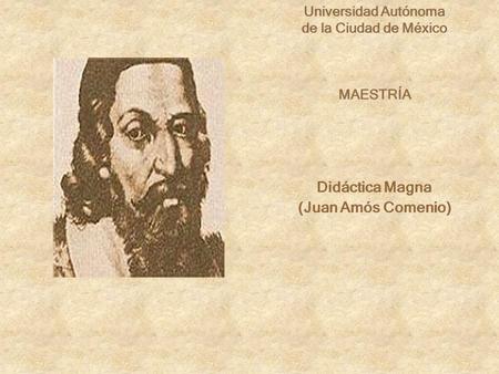 Didáctica Magna (Juan Amós Comenio)