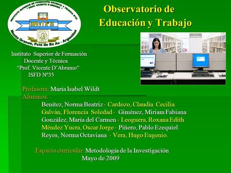 Observatorio de Educación y Trabajo