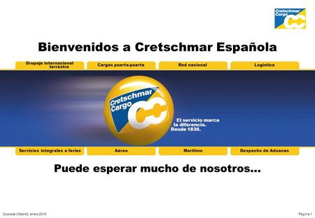 Bienvenidos a Cretschmar Española
