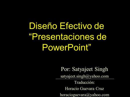 Diseño Efectivo de “Presentaciones de PowerPoint”