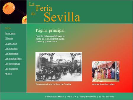 Sevilla Feria La de Página principal Inicio Su origen El traje
