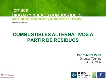 COMBUSTIBLES ALTERNATIVOS A PARTIR DE RESIDUOS
