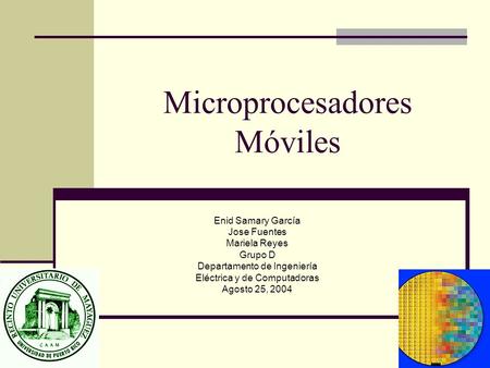 Microprocesadores Móviles