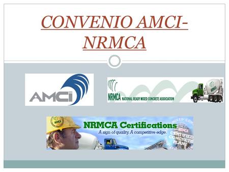 CONVENIO AMCI-NRMCA.