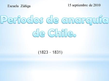 Periodos de anarquía de Chile.