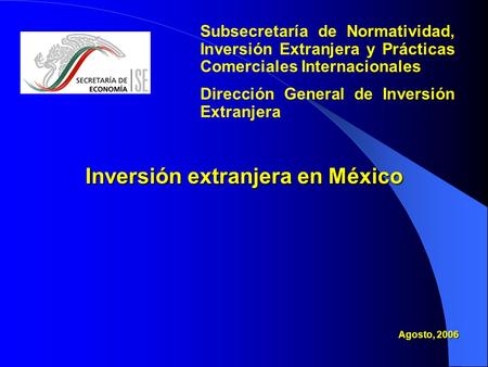 Inversión extranjera en México