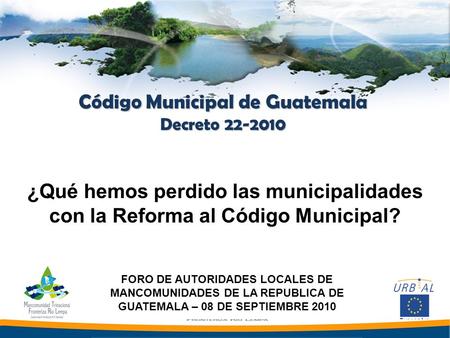 Código Municipal de Guatemala
