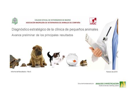 Informe de Resultados – Rev0 Febrero de 2010 Documento elaborado por: Diagnóstico estratégico de la clínica de pequeños animales Avance preliminar de los.