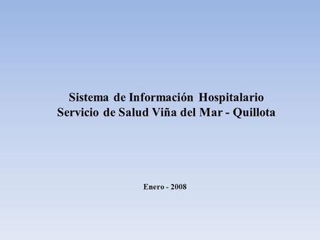 Sistema de Información Hospitalario