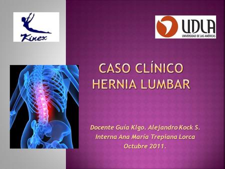 Caso clínico hernia lumbar