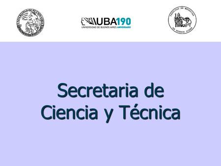 Secretaria de Ciencia y Técnica