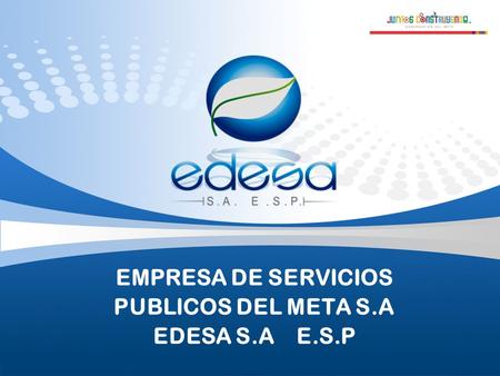 EMPRESA DE SERVICIOS PUBLICOS DEL META S.A EDESA S.A E.S.P