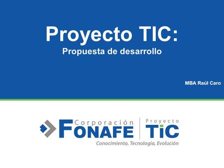 Proyecto TIC: Propuesta de desarrollo