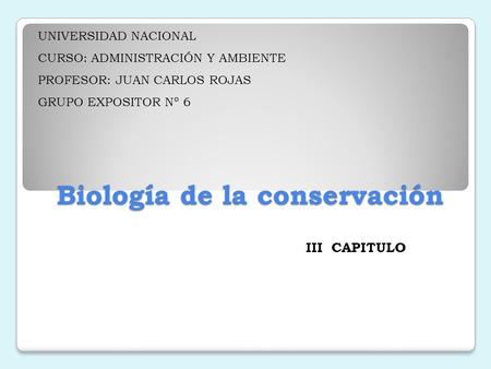 Biología de la conservación