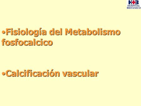 Fisiología del Metabolismo fosfocalcico