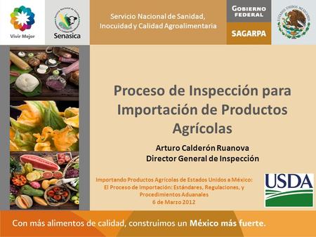 Proceso de Inspección para Importación de Productos Agrícolas
