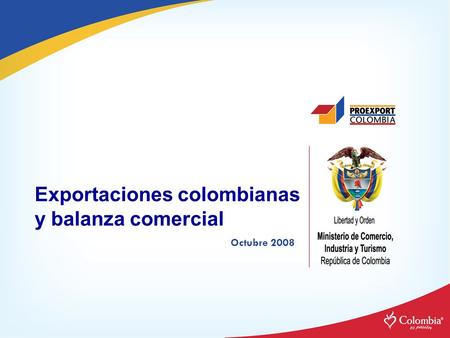 Exportaciones colombianas y balanza comercial