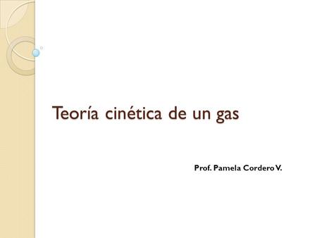 Teoría cinética de un gas