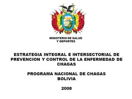 PROGRAMA NACIONAL DE CHAGAS