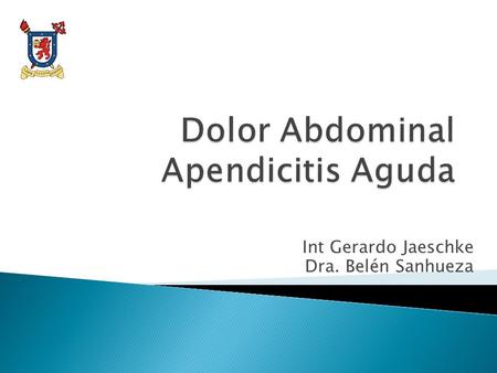 Dolor Abdominal Apendicitis Aguda