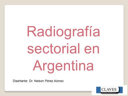 Radiografía sectorial en Argentina