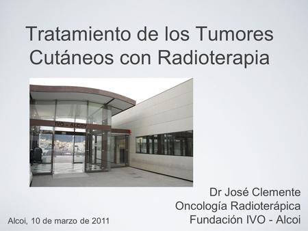 Tratamiento de los Tumores Cutáneos con Radioterapia