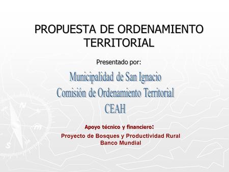 PROPUESTA DE ORDENAMIENTO TERRITORIAL