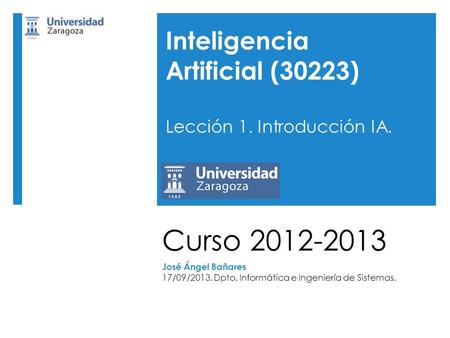Curso Inteligencia Artificial (30223)